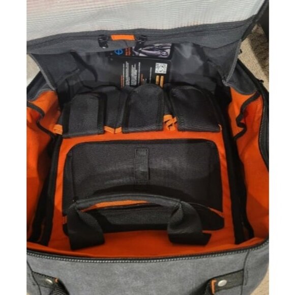 Tool Bag Backpack, 75 Pockets & Loops Heavy Duty Tools Organizer Bags/HVAC Tool - Picture 3 of 4
